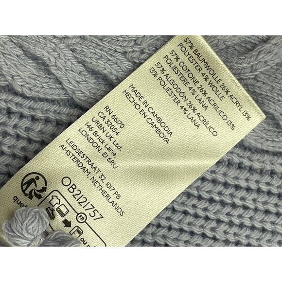 ~ NEW! XL Anthropologie Knit Sweater Dress Skater Mini Lavender Long Sleeve NWT - Picture 15 of 16